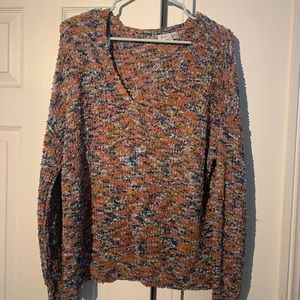 Fall popcorn sweater.